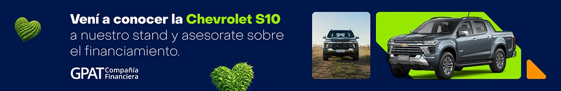 Vení a conocer la Chevrolet S10 a nuestro stand y asesorate sobre el financiamiento